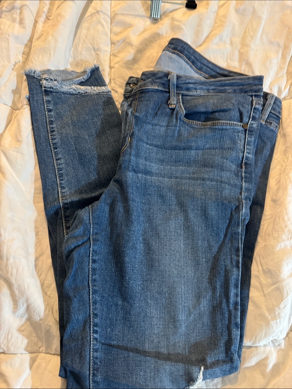 Just Black Medium Blue Skinny Jeans with Light Distressing 30